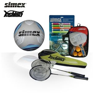 iBood - Simex & Yashima buitenpretpakket met voetbal, badminton, pingpong en onderwaterplezier set iBood - Simex & Yashima buitenpretpakket met voetbal, badminton, pingpong en onderwaterplezier set