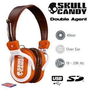 iBood - Skullcandy Wireless Design Headphones Double Agent met 1 GB SD-geheugenkaart