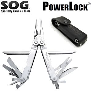 iBood - SOG Multitool ‘PowerLock EOD S61' met lederen Etui