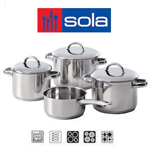 iBood - Sola Star 4-delige Pannenset met levenslange garantie