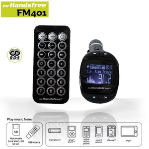 iBood - Speel alle muziek van je USB sticks of mobiel via je autospeakers met mrHandsfree RDS Music FM Transmitter iBood - Speel alle muziek van je USB sticks of mobiel via je autospeakers met mrHandsfree RDS Music FM Transmitter