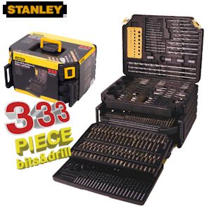 iBood - Stanley 333 delige bits en boren set – altijd de juiste bit of boor bij de hand iBood - Stanley 333 delige bits en boren set – altijd de juiste bit of boor bij de hand