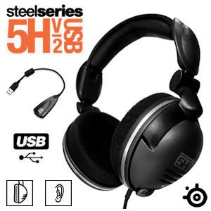 iBood - SteelSeries 5H V2 Professional Gaming Headset met USB 7.1 geluidskaart iBood - SteelSeries 5H V2 Professional Gaming Headset met USB 7.1 geluidskaart