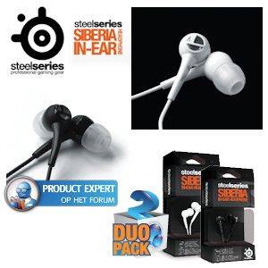 iBood - SteelSeries Siberia In-Ear Headphones Duopack iBood - SteelSeries Siberia In-Ear Headphones Duopack