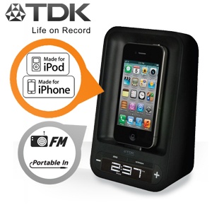 iBood - TDK TAC4221 Ruimtebesparende wekkerdock