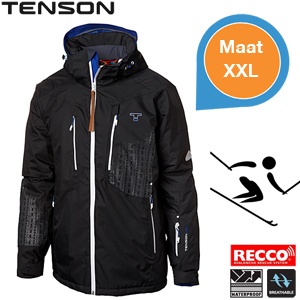 iBood - Tenson Ski-jas BLIZZ Black met een hoge mate van waterdichtheid en maximale ventilatie – Maat XXL iBood - Tenson Ski-jas BLIZZ Black met een hoge mate van waterdichtheid en maximale ventilatie – Maat XXL