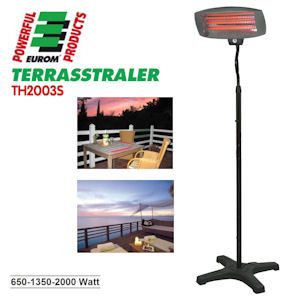 iBood - Terrasverwarmer 2000 Watt met Standaard van Eurom iBood - Terrasverwarmer 2000 Watt met Standaard van Eurom