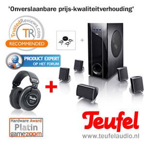 iBood - Teufel 5.1 PC / home cinema geluidsmonster van absolute topklasse met Aureol Massive koptelefoon iBood - Teufel 5.1 PC / home cinema geluidsmonster van absolute topklasse met Aureol Massive koptelefoon