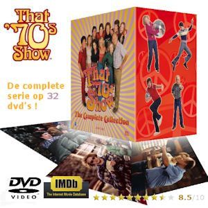 iBood - That 70s Show The Complete Collection: Alle 200 groovy afleveringen op 32 groovy dvd’s iBood - That 70s Show The Complete Collection: Alle 200 groovy afleveringen op 32 groovy dvd’s