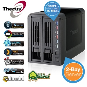 iBood - Thecus N2310 2-bay NAS – Een lichtgewicht krachtpatser