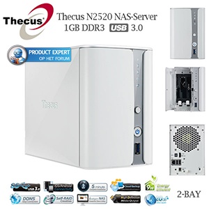 iBood - Thecus N2520 NAS server – ’s Werelds eerste NAS met Intel® Atom™ SoC