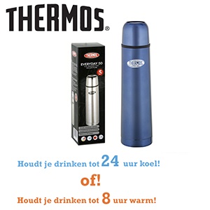 iBood - Thermos Everyday 0.7L isoleerfles Blue iBood - Thermos Everyday 0.7L isoleerfles Blue