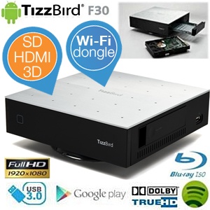 iBood - TizzBird F30 Android MiniPC mediaspeler met WiFi dongel iBood - TizzBird F30 Android MiniPC mediaspeler met WiFi dongel