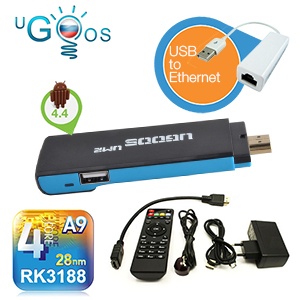 iBood - Ugoos UM2 Android 4.4 mini-PC met Ethernetadapter iBood - Ugoos UM2 Android 4.4 mini-PC met Ethernetadapter