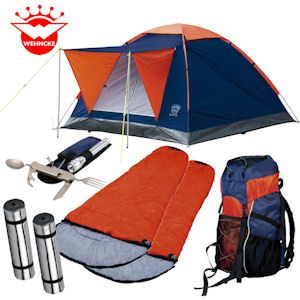iBood - Uitgebreide Kampeerset voor Twee Personen met oa tent en slaapzak iBood - Uitgebreide Kampeerset voor Twee Personen met oa tent en slaapzak