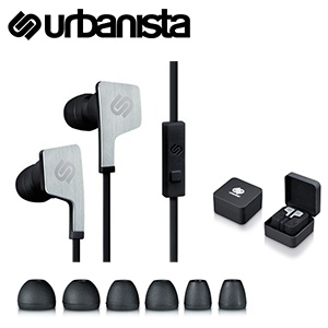 iBood - Urbanista London Gun Metal in-ears met microfoon