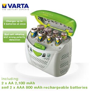 iBood - VARTA Power Station Charger met 2 x AA en 2 x AAA oplaadbare batterijen iBood - VARTA Power Station Charger met 2 x AA en 2 x AAA oplaadbare batterijen