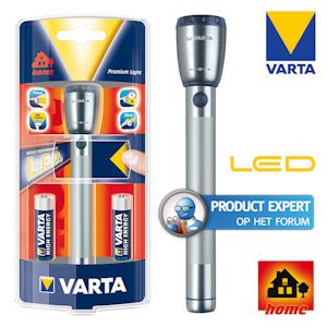 iBood - Varta Premium High Performance LED Zaklamp inclusief Twee High Energy AA Batterijen iBood - Varta Premium High Performance LED Zaklamp inclusief Twee High Energy AA Batterijen