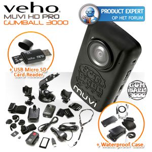 iBood - Veho Muvi extreme lifestyle FullHD camcorder met extravagant accessoirepakket! iBood - Veho Muvi extreme lifestyle FullHD camcorder met extravagant accessoirepakket!