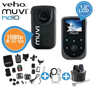 iBood - Veho Muvi HD10 extravagante actiecamera bundel iBood - Veho Muvi HD10 extravagante actiecamera bundel