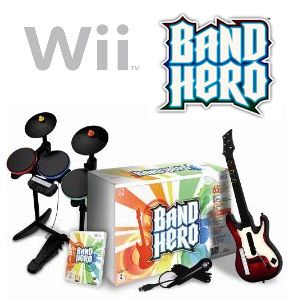 iBood - voor de Wii: Band Hero Super Bundle met Game, gitaar, Drum en Microfoon iBood - voor de Wii: Band Hero Super Bundle met Game, gitaar, Drum en Microfoon