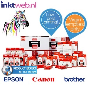 iBood - Voucher voor een set inkjet cartridges voor Brother, Canon of Epson bij inktweb.nl