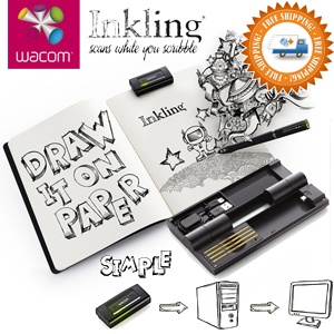 iBood - Wacom Inkling digitale schetspen - elk stuk papier is nu een designtablet! iBood - Wacom Inkling digitale schetspen - elk stuk papier is nu een designtablet!