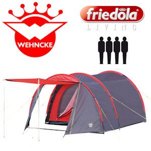 iBood - Wehncke Deluxe Tunneltent voor Vier Personen iBood - Wehncke Deluxe Tunneltent voor Vier Personen