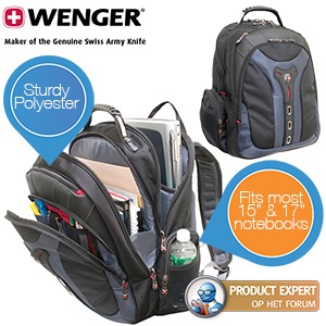 iBood - Wenger® Pegasus notebookrugzak met vak voor 15 & 17 inch notebooks