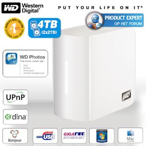 iBood - Western Digital My Book World Edition II met 4TB en automatische twin-disc mirroring iBood - Western Digital My Book World Edition II met 4TB en automatische twin-disc mirroring