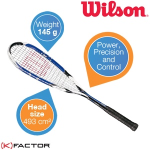 iBood - Wilson K 145 Squashracket: voor ultieme power en controle iBood - Wilson K 145 Squashracket: voor ultieme power en controle
