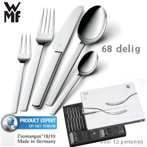 iBood - WMF Dune 68-delige bestekset van Cromargan® roestvrij staal 18/10 voor 12 personen iBood - WMF Dune 68-delige bestekset van Cromargan® roestvrij staal 18/10 voor 12 personen