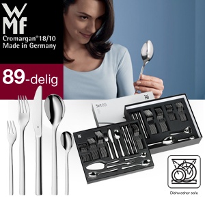 trompet Garantie Wereldrecord Guinness Book WMF luxe 89-delige bestekset 'Atria' van Cromargan® stainless steel 18/10 |  Dagelijkse koopjes en internet aanbiedingen