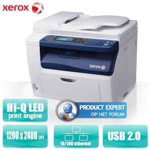 iBood - Xerox multifunctionele USB- & Netwerk LED-kleurenprinter - WorkCentre™ 6015V_N! iBood - Xerox multifunctionele USB- & Netwerk LED-kleurenprinter - WorkCentre™ 6015V_N!