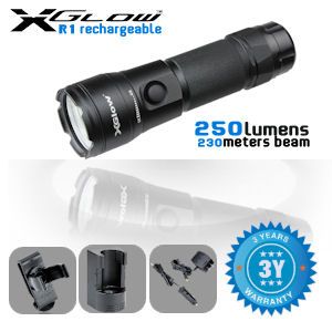 iBood - XGlow R1 oplaadbare zaklamp met 250 lumen! iBood - XGlow R1 oplaadbare zaklamp met 250 lumen!