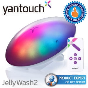 iBood - Yantouch JellyWash 2 design LED-lamp met touch panel, afstandsbediening en 16 miljoen kleuren iBood - Yantouch JellyWash 2 design LED-lamp met touch panel, afstandsbediening en 16 miljoen kleuren
