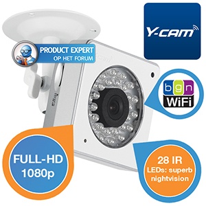 iBood - Y-Cam Cube HD1080 Full-HD IP camera met krachtige, toonaangevende nachtzichtfunctie