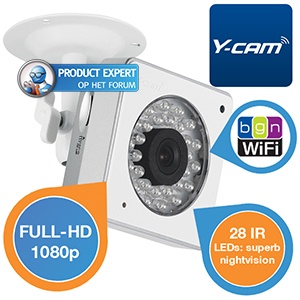 iBood - Y-Cam Cube HD1080 Full-HD IP camera met krachtige, toonaangevende nachtzichtfunctie iBood - Y-Cam Cube HD1080 Full-HD IP camera met krachtige, toonaangevende nachtzichtfunctie
