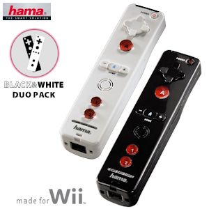 iBood - Zwarte en Witte Duopack Wii controllers van HAMA iBood - Zwarte en Witte Duopack Wii controllers van HAMA