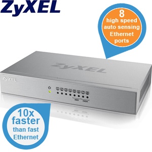 iBood - ZyXEL Desktop Gigabit Ethernet Media Switch iBood - ZyXEL Desktop Gigabit Ethernet Media Switch