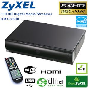 iBood - ZyXEL DMA-2500 Full HD Digital Mediaspeler met HDMI iBood - ZyXEL DMA-2500 Full HD Digital Mediaspeler met HDMI