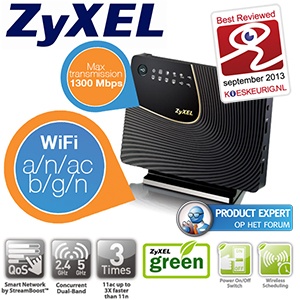 iBood - Zyxel NBG6716 Router – Klaar voor de nieuwste WiFi generatie