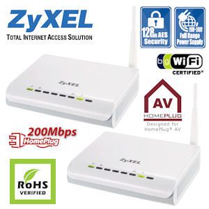 iBood - ZyXEL PLA450 Powerline Wireless Access Point Duo Pack iBood - ZyXEL PLA450 Powerline Wireless Access Point Duo Pack
