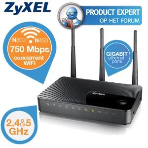 iBood - ZyXEL True Simultaneous Dual-Band Wireless N750 HD Media Router iBood - ZyXEL True Simultaneous Dual-Band Wireless N750 HD Media Router