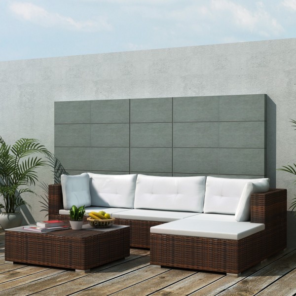 iChica - 14-Delige Polyrattan Loungeset Alcamo iChica - 14-Delige Polyrattan Loungeset Alcamo