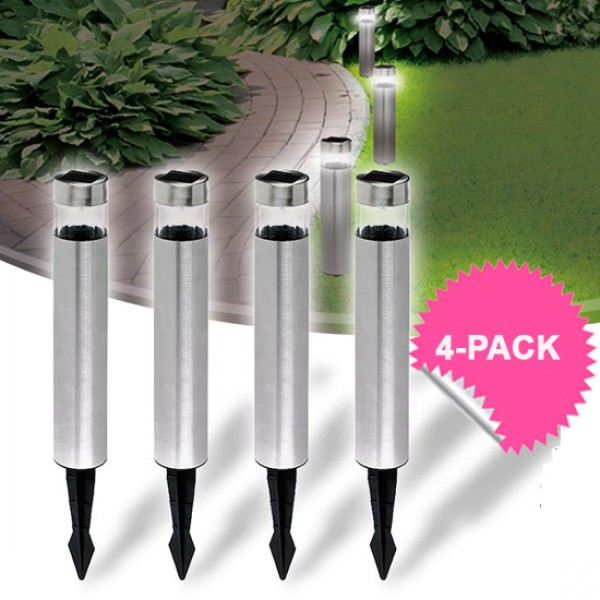 iChica - 4-Pack Solar LED Buitenlampen Deluxe iChica - 4-Pack Solar LED Buitenlampen Deluxe