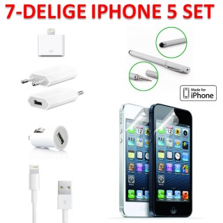 iChica - 7-Delig iPhone 5/5S Superpakket iChica - 7-Delig iPhone 5/5S Superpakket