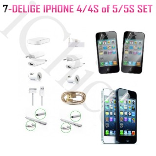 iChica - 7-delig Superpakket voor iPhone 4 & 5 iChica - 7-delig Superpakket voor iPhone 4 & 5
