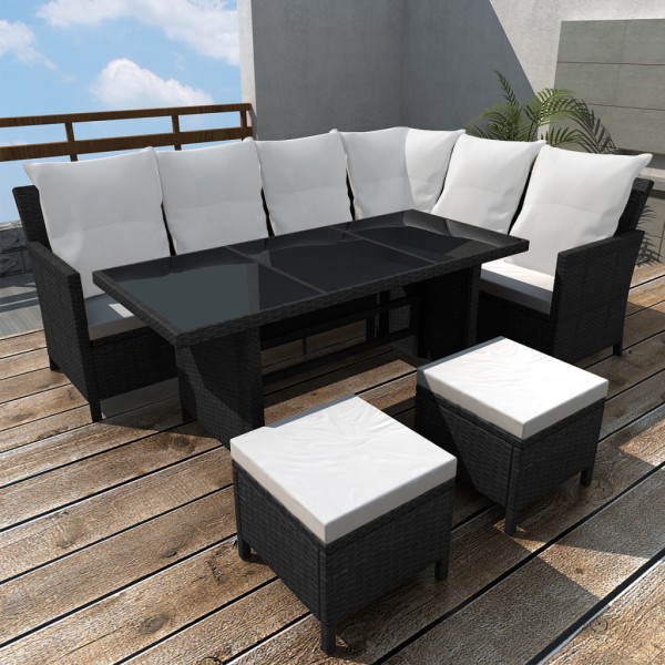 iChica - 8-Delige Polyrattan Tuinset iChica - 8-Delige Polyrattan Tuinset