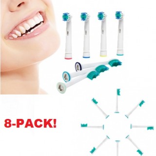iChica - 8-Pack Opzetborstels geschikt voor Oral-B of Philips Sonicare